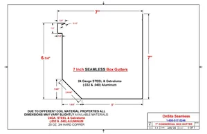 7 or 8 Inch Slanted Angle Box