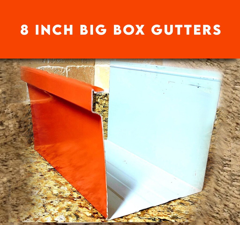 8 Inch gutters