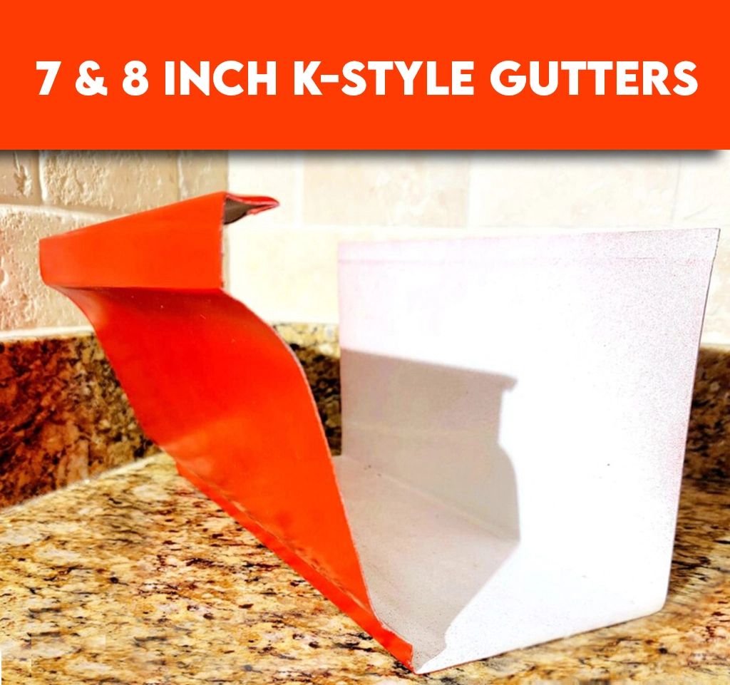 7 & 8 inch k style gutters