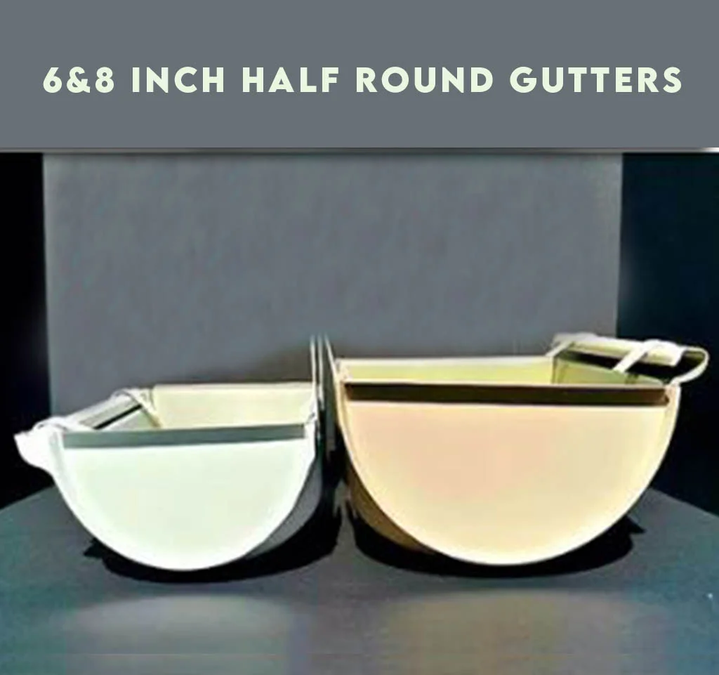 8 inch half round gutters