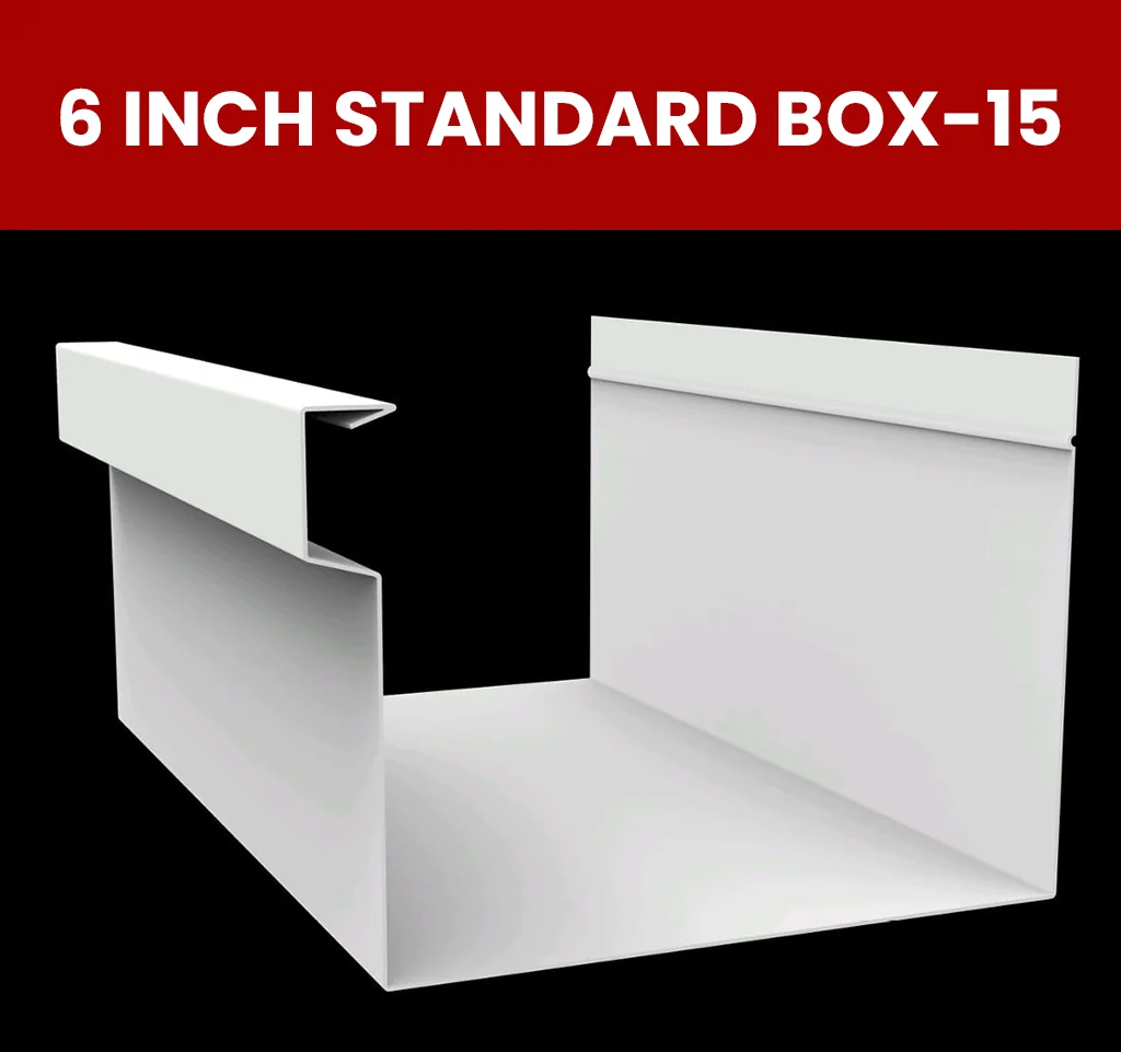6 inch standard box 15 gutter machine making a 6 inch box gutter for residential homes.