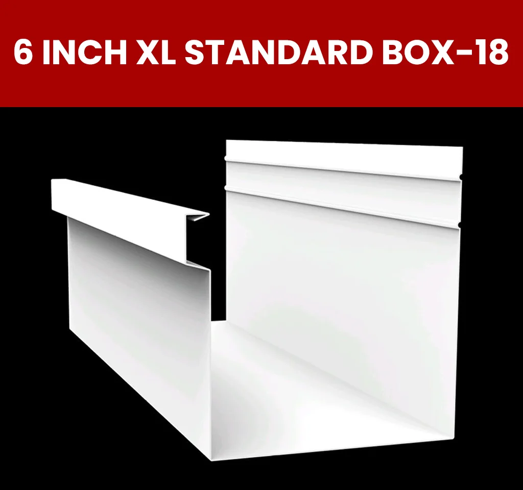 6 inch XL standard box 18 gutter machine making a 6 inch box gutter for residential homes.